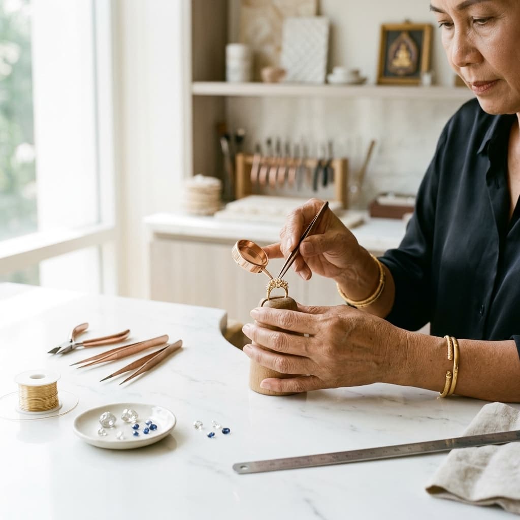 Manee Jewel master jeweler crafting fine jewelry
